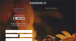 Desktop Screenshot of padroni.it
