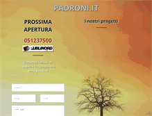 Tablet Screenshot of padroni.it
